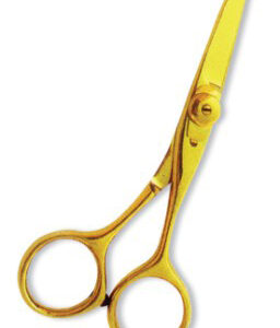 Professional Hair Cutting Scissor with razor edge. Multicolor Coating. Three Rings with screw adjust