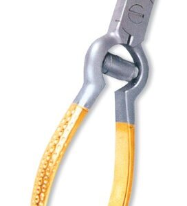 Nail Cutter, Puffer Spring w/lock. Half Gold.