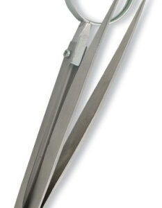 Tweezer with magnifying glass. Mirror Finish